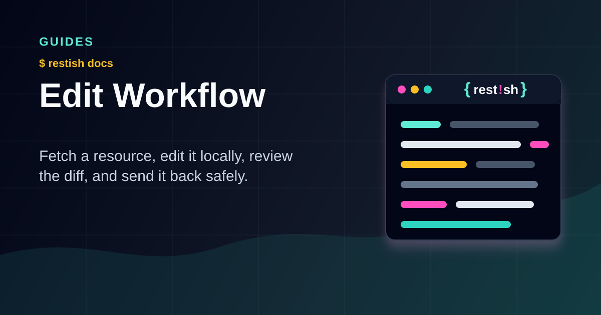 Edit Workflow | Restish