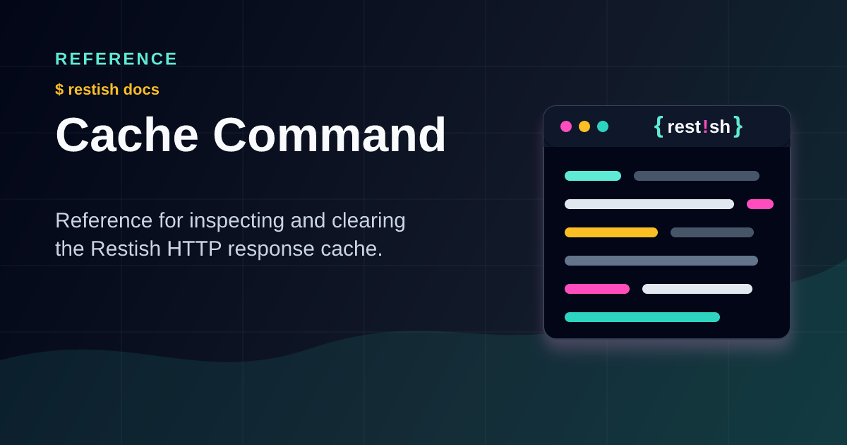 Cache User Using Cmd Cache Command | Restish