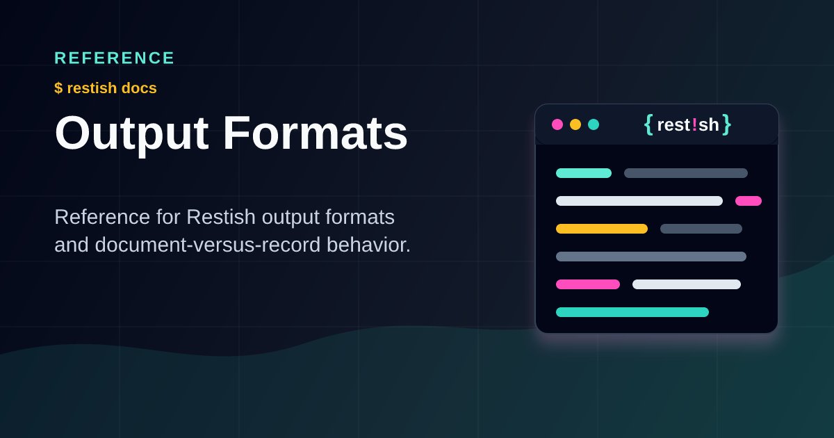 Output Formats | Restish