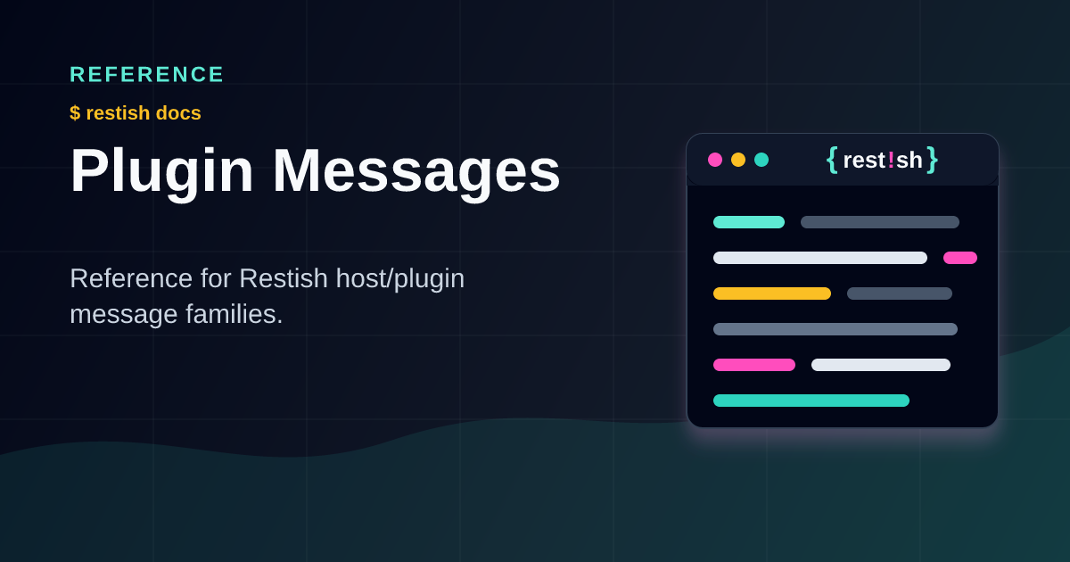 Plugin Messages | Restish